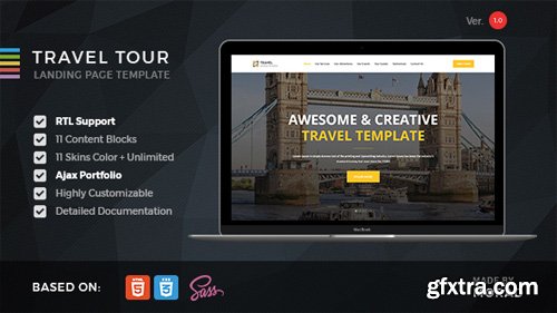 ThemeForest - Travel Tour v1.0 - Travel, Tourism & Agency HTML Landing Page - 18066900