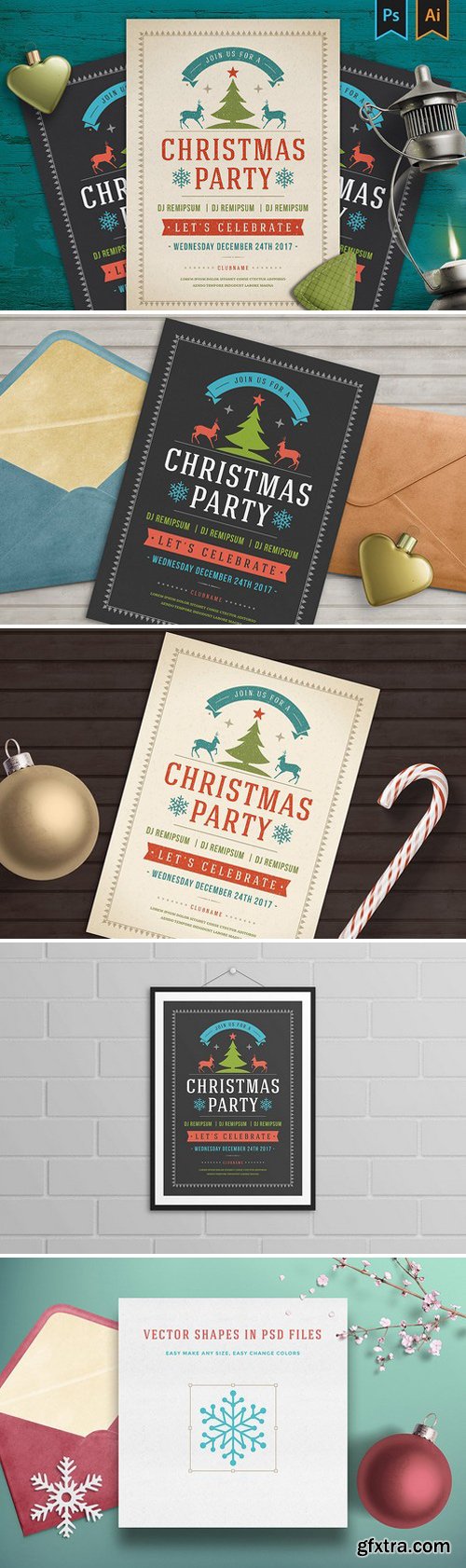 CM - Christmas party invitation flyer 1903705