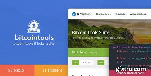 CodeCanyon - Bitcoin Tools Suite v1.0 - 50+ Features - 20003097