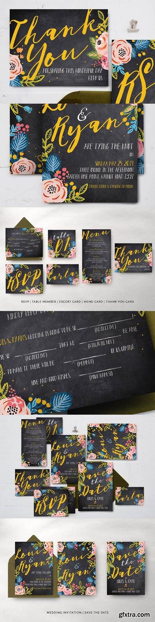 Black Floral Wedding Package