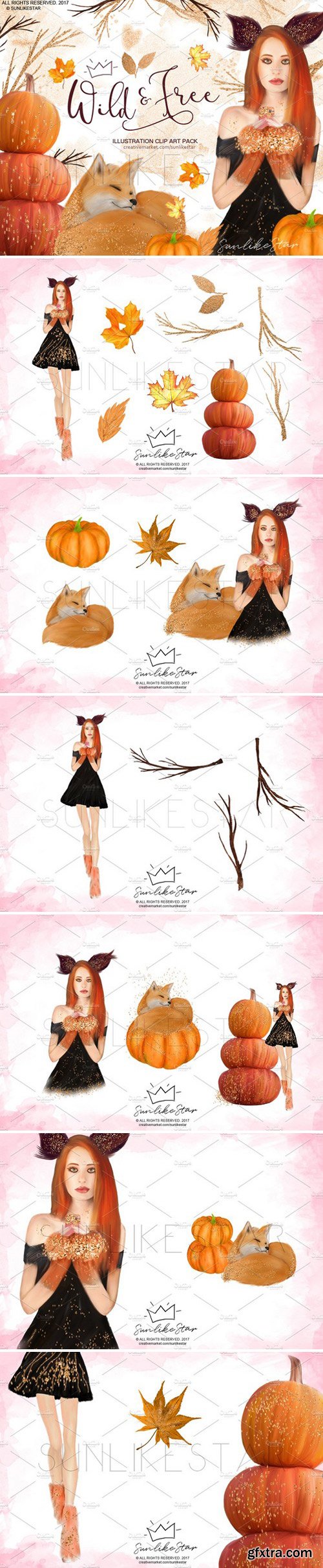CM - Fairy Fall Autumn Fashion Clipart 2056728