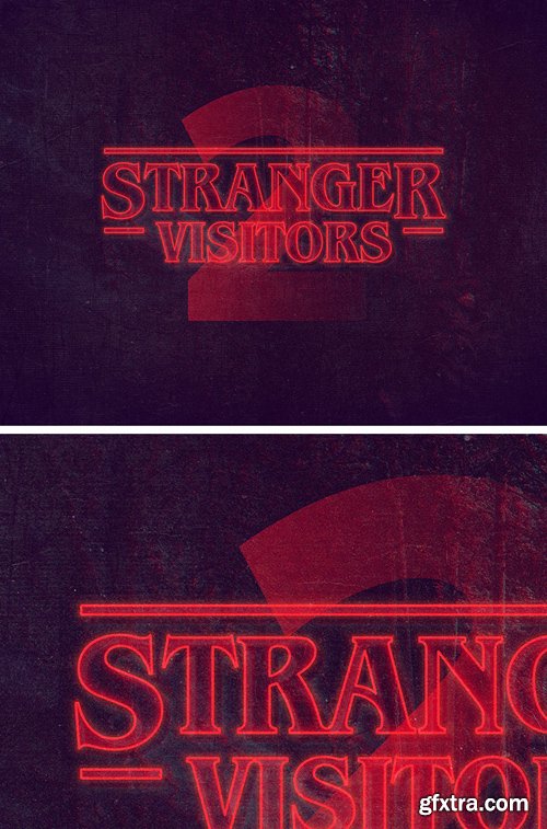 PSD Text Style - Stranger Things