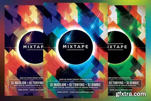 CreativeMarket - Mixtape Club Flyer 2080421