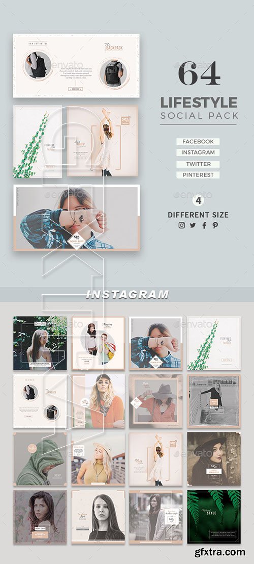 GraphicRiver - Lifestyle Social Media Pack 21109036