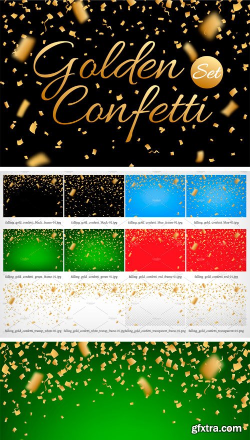 CM - Confetti, Glitters. Vector + JPG + PNG 2053897