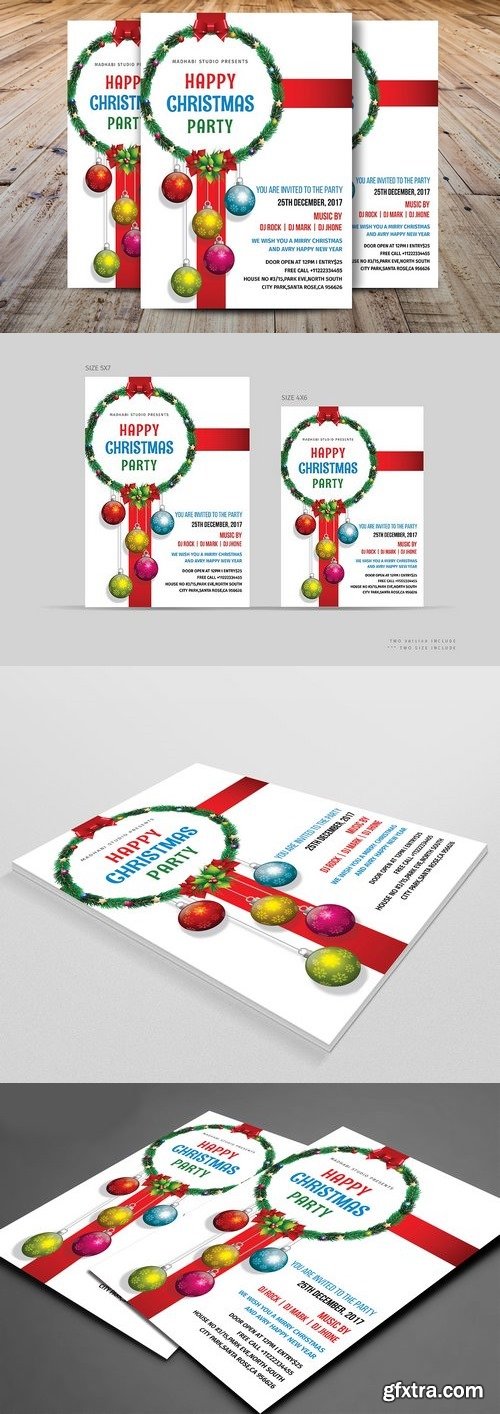 CM - Christmas Party Flyer Template 2029484