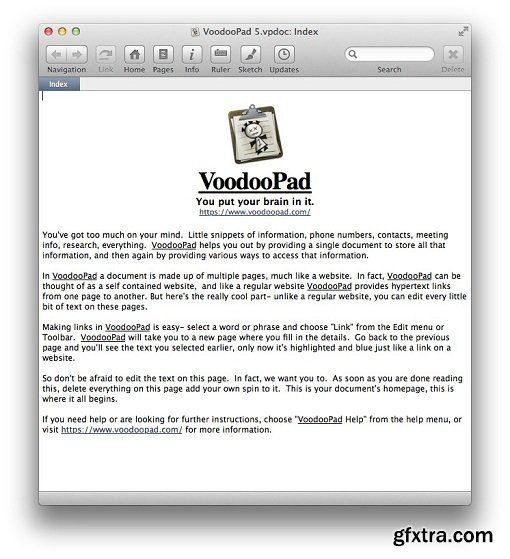 VoodooPad 5.1.8 (macOS)