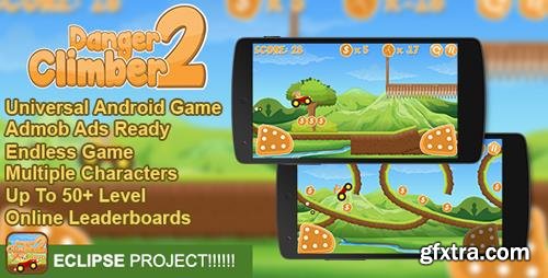 CodeCanyon - Danger Climber 2 v1.0 + Admob + Online Leaderboard + Multiple Characters - 19499530