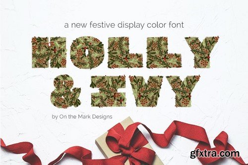 CM - Holly Ivy Color Display Font 2115753