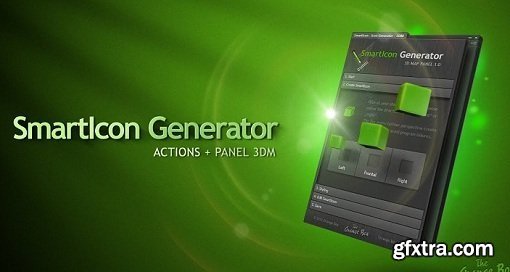 3D Icon Generator Panel V1.0 for Adobe Photoshop