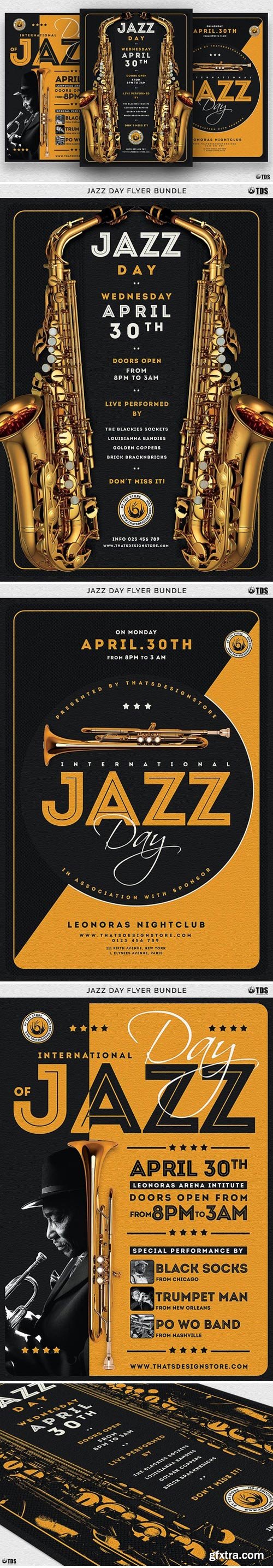 CM - Jazz Day Flyer Bundle 2070204