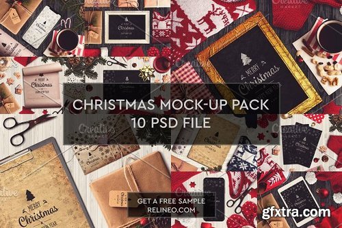 CM - Christmas Mock ups 10 PSD Pack 2 2028974