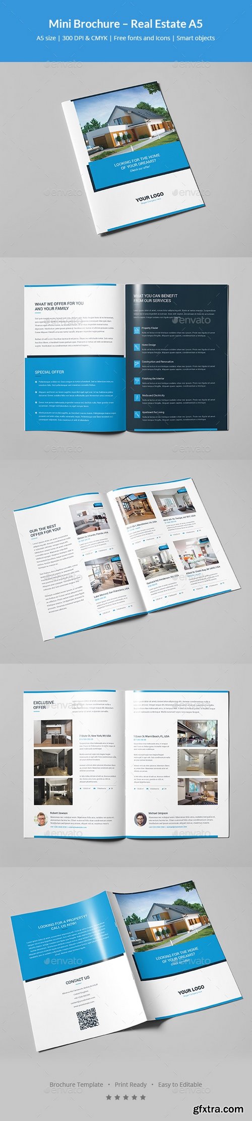 Graphicriver - Mini Brochure – Real Estate A5 21090680