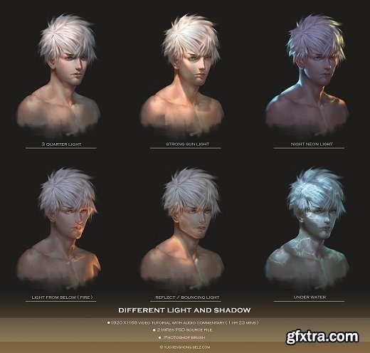 Gumroad - Different Light and shadow tutorial by Yu Cheng Hong