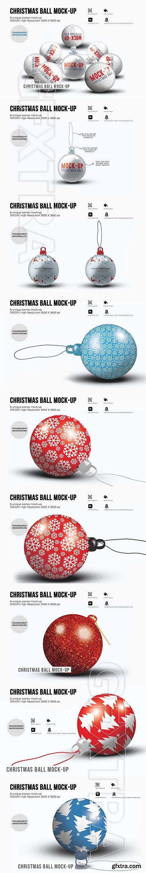 CreativeMarket - Christmas Ball Mock-up 2146971