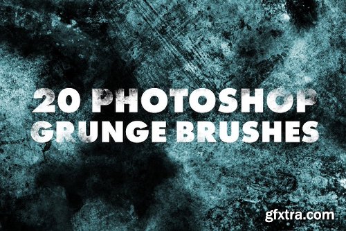 CreativeMarket 20 High Resolution Grunge Brushes 2075813