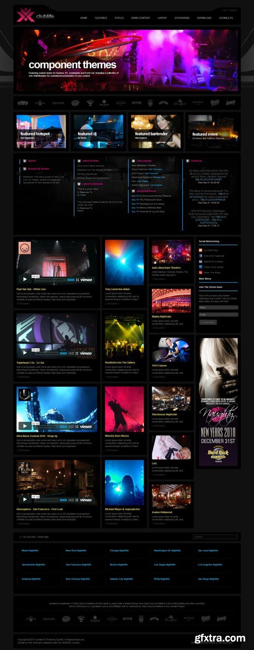JoomlaXTC - Clublife v3.4.0 - Ultimate Nightlife And Club Joomla Template