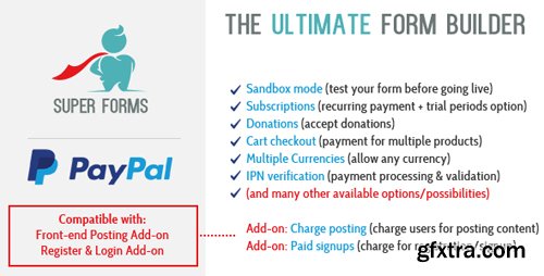 CodeCanyon - Super Forms - PayPal Add-on v1.0 - 21048964