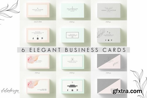CM - 6 Elegant Business Cards-Bundle 2139022