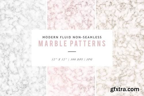 Modern Fluid Non-Seamless Marble Patterns