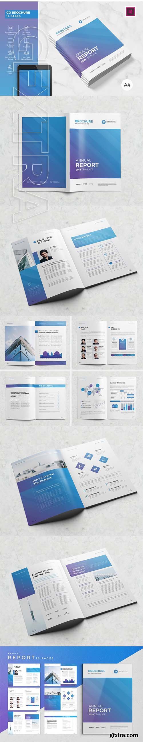 CreativeMarket - Abstract Gradient Annual Report 2145692