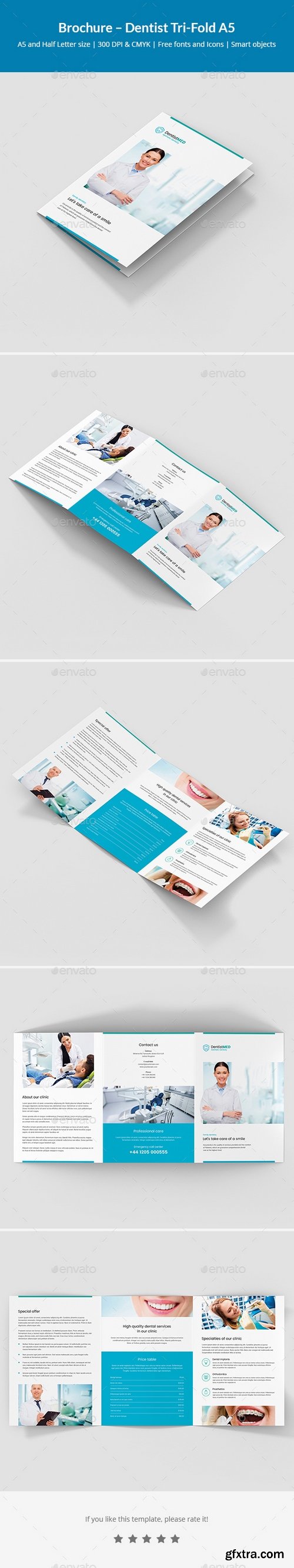 Graphicriver - Brochure – Dentist Tri-Fold A5 21130947