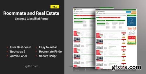 CodeCanyon - Roommate and Real Estate v1.0 - Listing Classified Responsive Web Application - 20466130