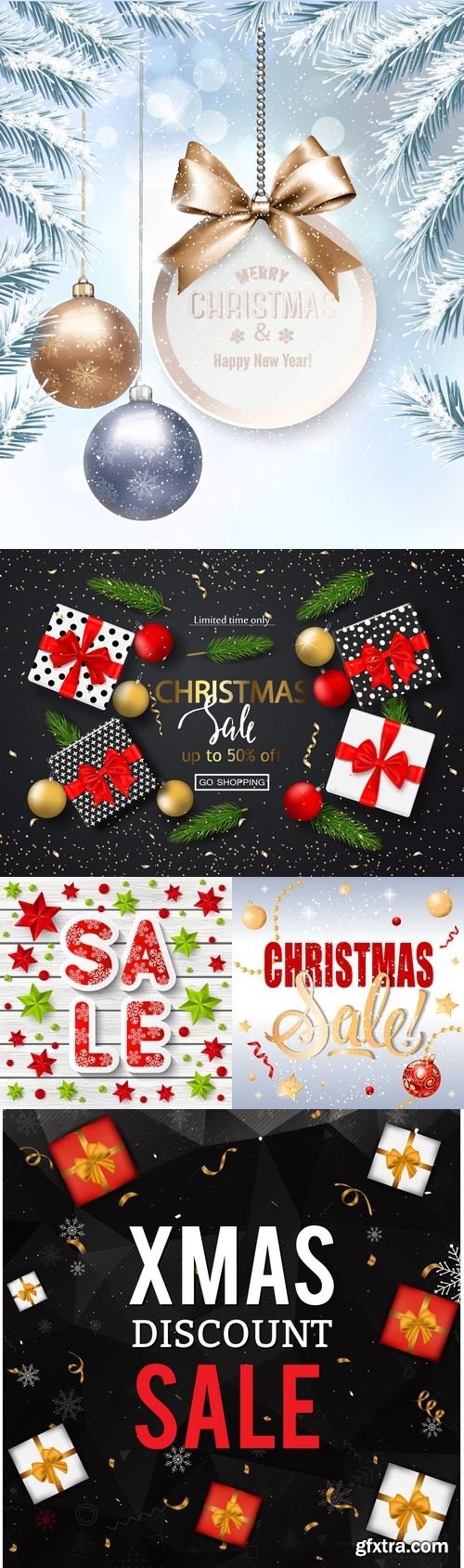 Vectors - Sale Christmas Backgrounds 15