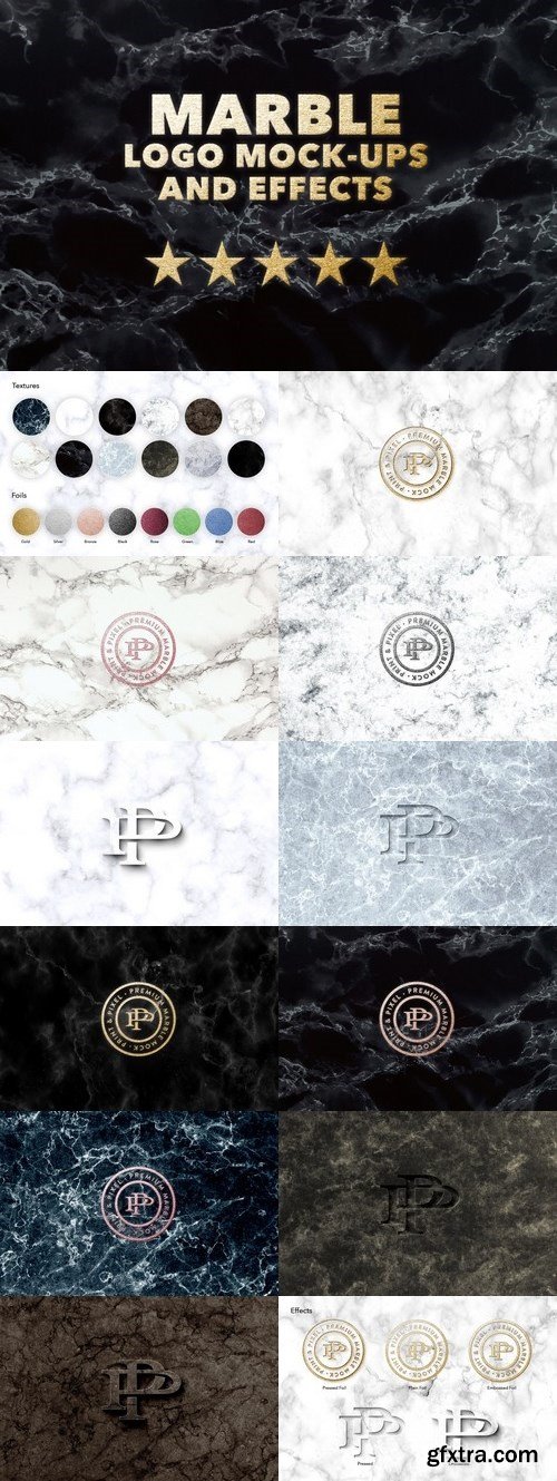 CM - Marble logo effects mock + textures 1902085