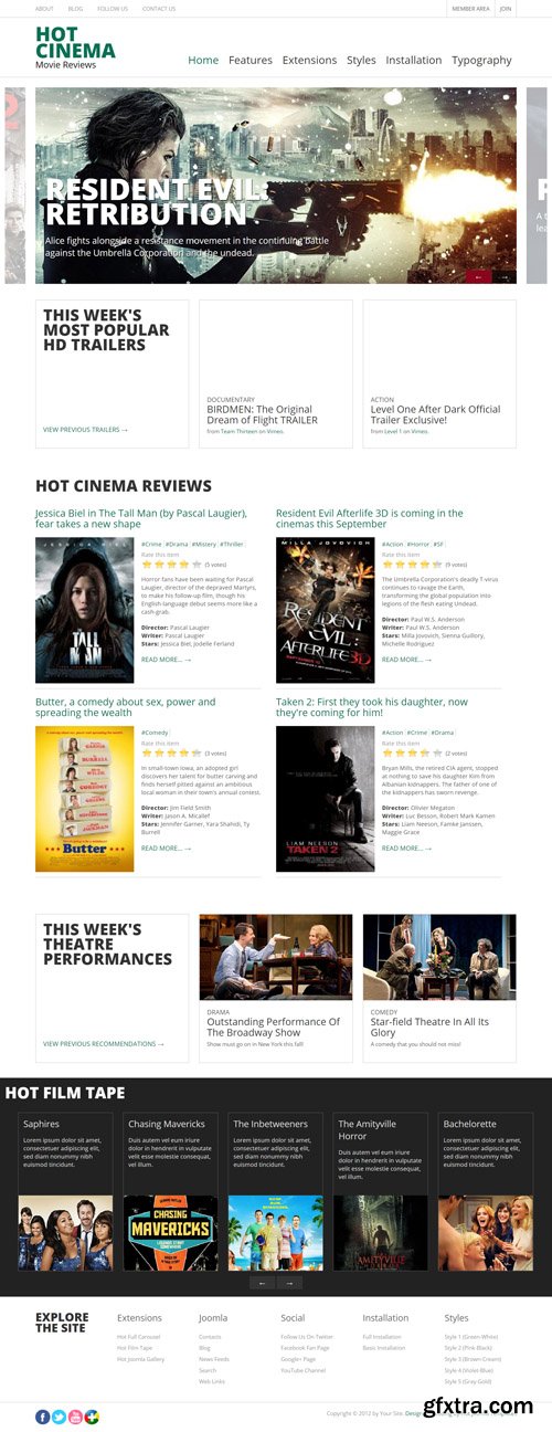 HotJoomlaTemplates - HOT Cinema - Joomla Template (Update: 11 October 17)