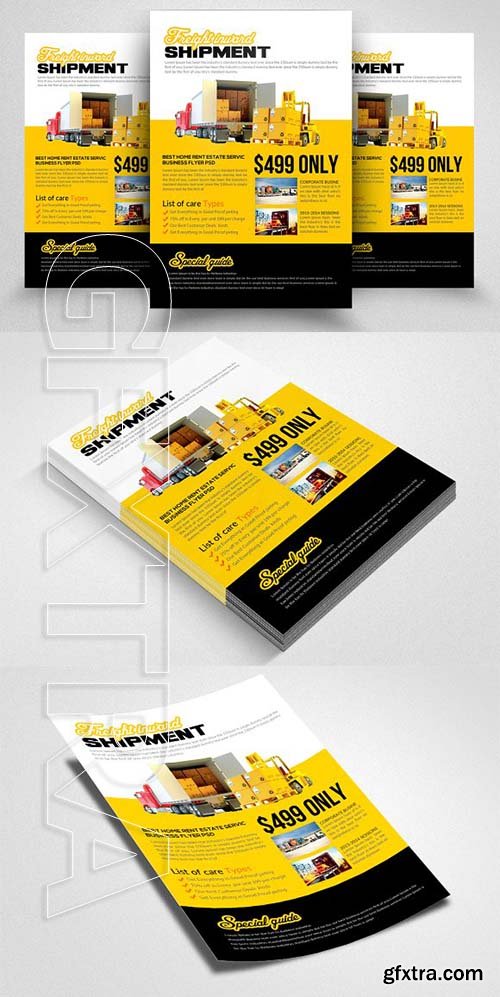 CreativeMarket - Load & Carry Freight Flyer 2162630