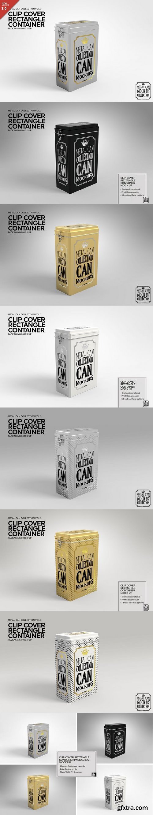 CM - ClipCover Rectangle Container MockUp 1929519