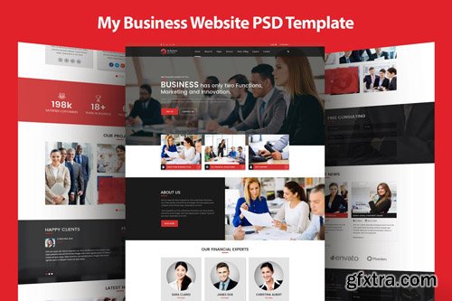 My Business - Consulting & Management PSD Template
