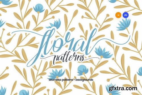 Seamless Floral Patterns Backgrounds