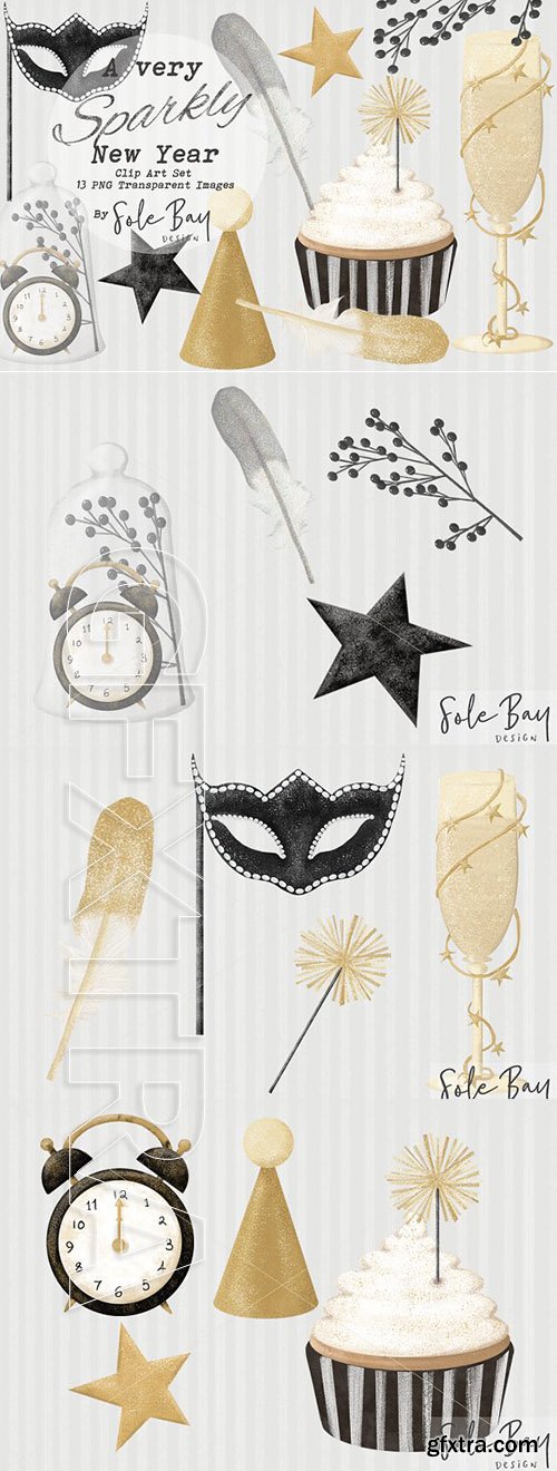 CreativeMarket - A Very Sparkly New Year Collection 2146979