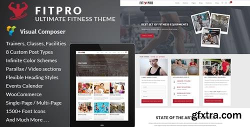 ThemeForest - FitPro v2.6 - Events Fitness Gym Sports WordPress Theme - 7755037
