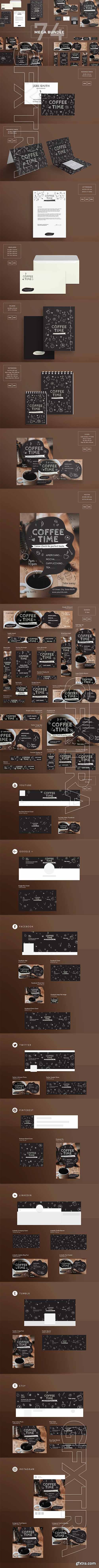 CreativeMarket - Mega Bundle Coffee Time 2161262