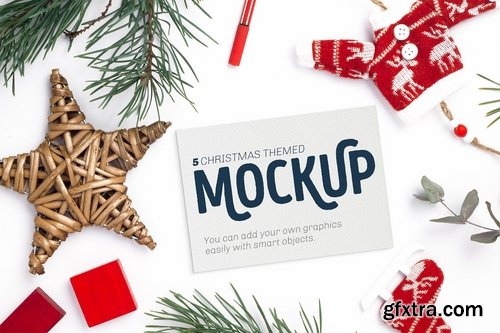 CM - Christmas Card Mockups 2155977