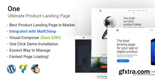 ThemeForest - One v1.5 - WordPress Product Landing Page - 19268173