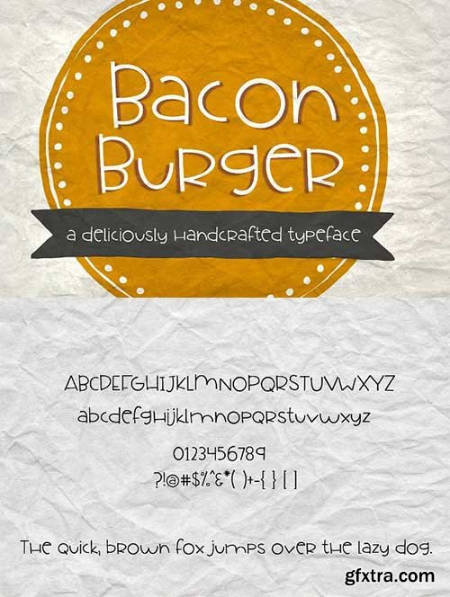 CreativeMarket - NEW Font Bacon Burger 2162605
