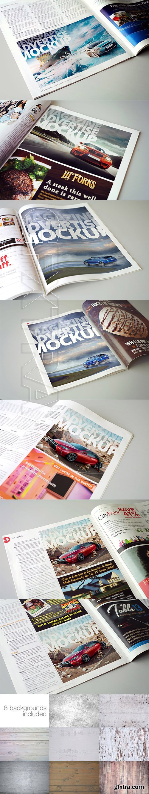 CreativeMarket - Magazine Advert Mockups v2 2172784