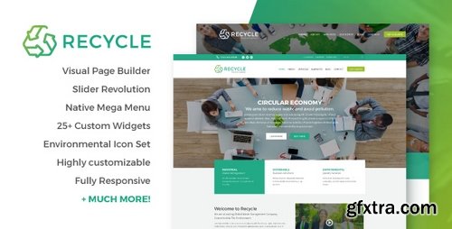 ThemeForest - Recycle v1.7 - Environmental & Green Business WordPress Theme 19347643