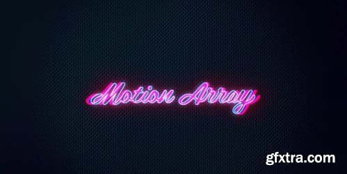 Neon Glowing Logo - After Effects 56941