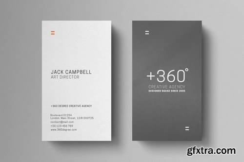 Minimal Grey Business Card Template