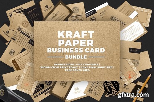 CM - Kraft Paper Business Card Bundle 1945304