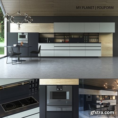 Kitchen Poliform Varenna My Planet 3d Model