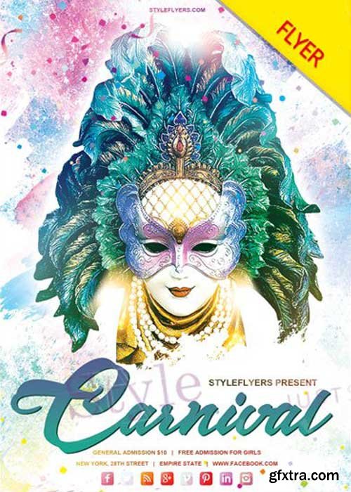Carnival V1 2018 PSD Flyer Template