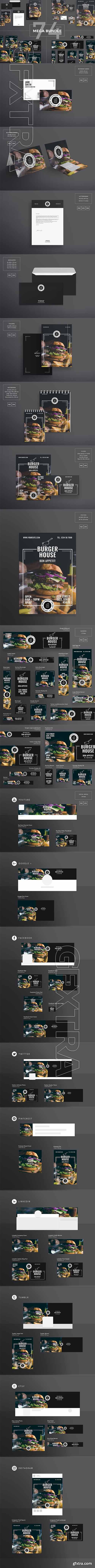 CreativeMarket - Mega Bundle Burger House 2171652