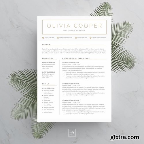 CM - Word Resume Cover Letter Template 2169313