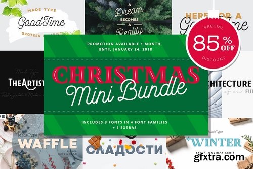CM - Christmas Mini Font Bundle 2166382